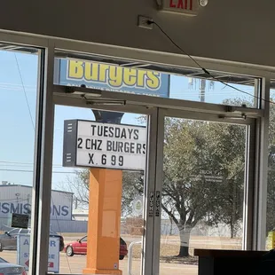 Outside sign