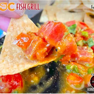 Ahi poke - detail (Happy Hour: $6)