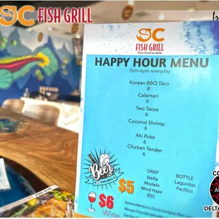 Happy Hour; every day (3pm - 6pm)