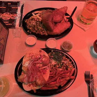 Battered Fish Taco Combo