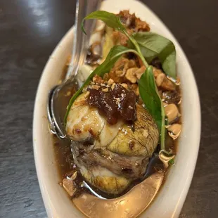 a plate of food on a table