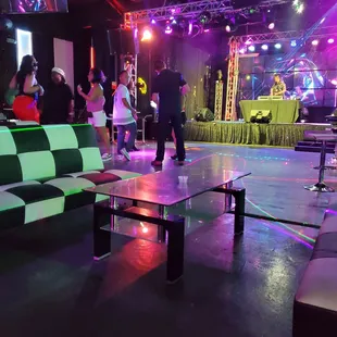 a group of people dancing