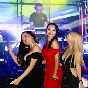 a group of women dancing