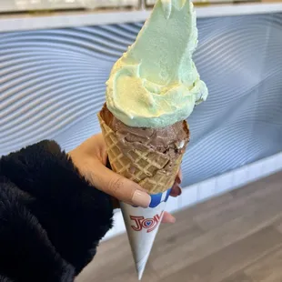 Pistachio and chocolate