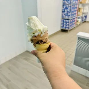 Chocolate and vanilla