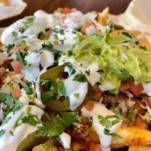 a plate of nachos