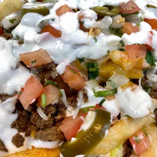 a close up of a taco