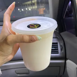 The horchata is huge