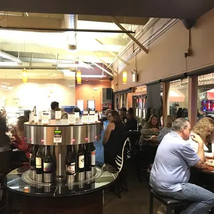 Automated wine dispensers allow for a "pour your own" wine bar experience.