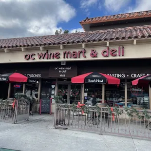 Great patio seating.