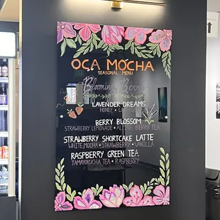Menu board