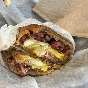 Wake &apos;N&apos; Bacon Sandwich on croissant