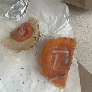 Lox and CC bagel