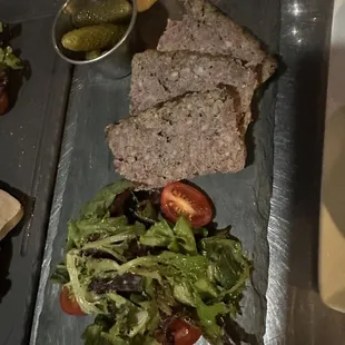 a plate of food on a table