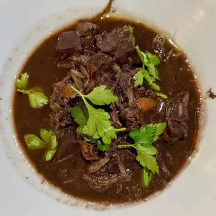 Wild boar stew (there is a side of mashed potato that's not in this pic, good amount)