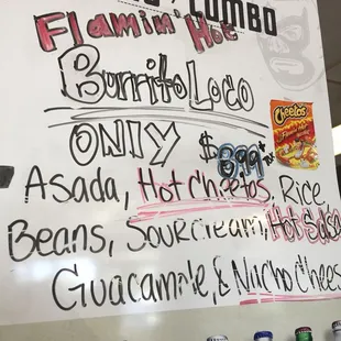 For the hot Cheeto lovers. They have a burrito just for you.