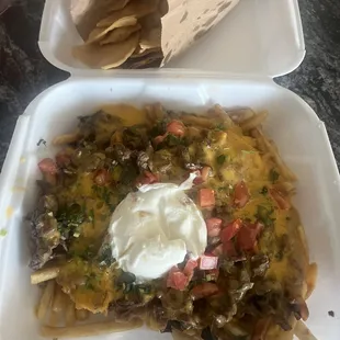 Carne asada fries