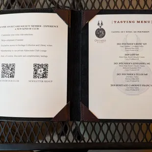 TASTING MENU (Nov. 2024)