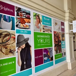 Billboard outside in the breezeway.