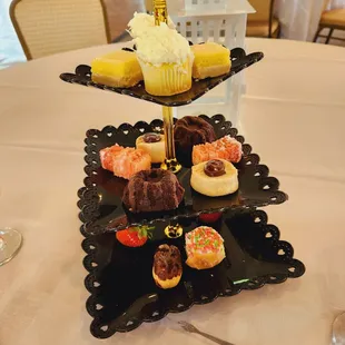 Three tiered dessert tray