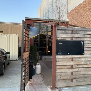 Enter through the alley