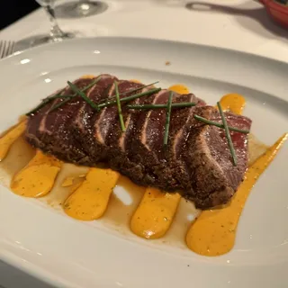 Pepper Crusted Big Eye Tuna*
