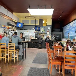 people sitting at the bar