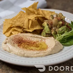 Guacummus! Hummus, Salsa and Avo make Guac, so, Guacummus.