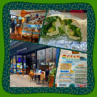 Montage of images from Ocean Beach Cafe