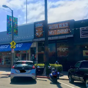 Ocean Beach Meat Company storefront on Newport Ave.