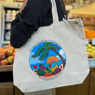 People&apos;s Logo Reusable Grocery Tote Bags