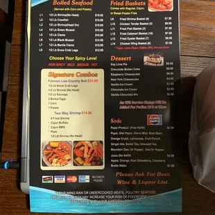 menu, pizza