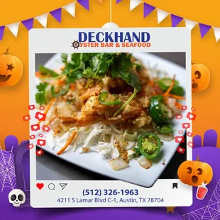 Sink your teeth into some devilishly delicious dishes at Deckhand Oyster Bar this Halloween and enjoy a good time with us!