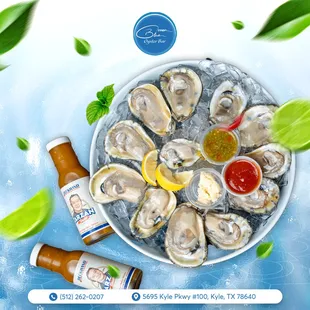 Shuck yeah! Our Half-Shelled Oysters are here to elevate your seafood experience. 
 Enjoy them raw for that pure ocean flavor!