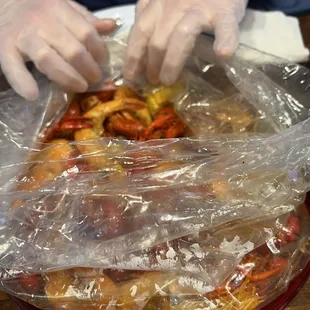 Crawfish with Shrimp Boil
