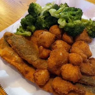 2 fish &amp; shrimp combo