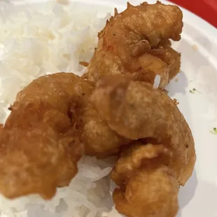 Shrimp w/ white rice