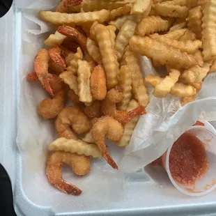 The fried shrimp dinner.