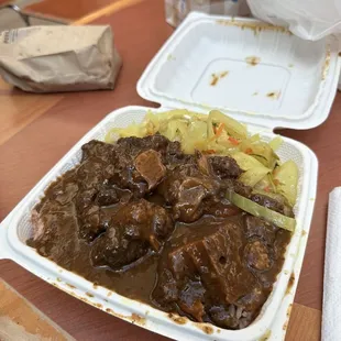 Oxtail dinner