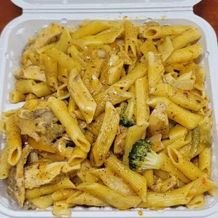 Rasta pasta with chicken