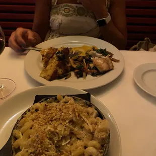 Fish special and Mac and cheese