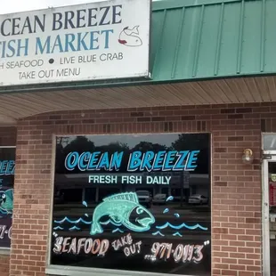 the front of the store