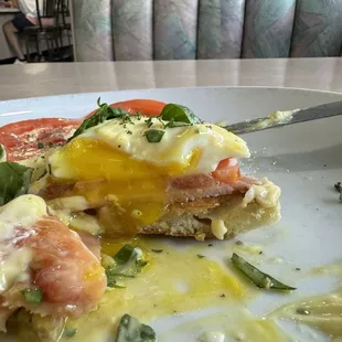 Florentine Benedict - lightly poached eggs