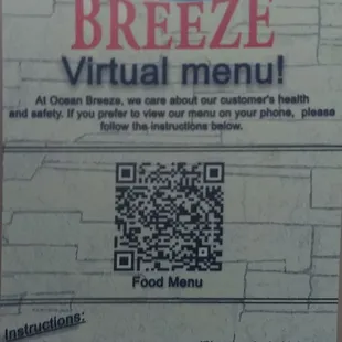 a qr code for a restaurant