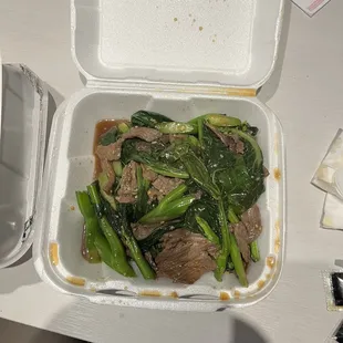 Chinese broccoli and beef