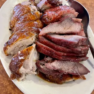 Bbq meats combo - roast duck and bbq pork