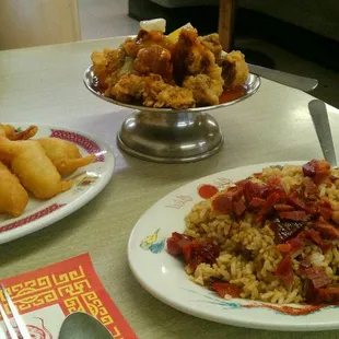 plates of food on a table