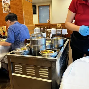 One of the dim sum carts