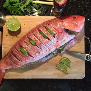 This is a Red Snapper what I got from Ocean City Seafood today.