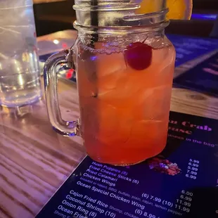 Watermelon rum punch